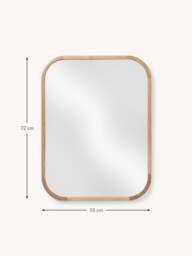 Wall Mirror Levan with Oak Wood Frame - thumbnail 9