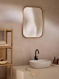 Wall Mirror Levan with Oak Wood Frame - thumbnail 2