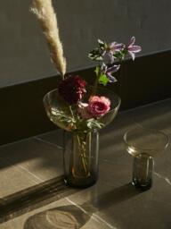 Mouth-Blown Glass Vase Torus, H 33 cm - thumbnail 3