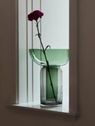 Mouth-Blown Glass Vase Torus, H 33 cm - thumbnail 2
