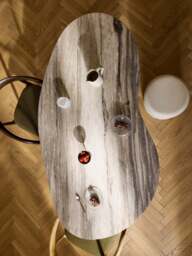 Organic-Shaped Marble Dining Table Naruto, in various sizes - thumbnail 8