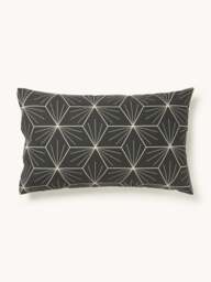 Reversible Cotton Pillowcase Ilda, with Geometric Print - thumbnail 3