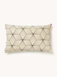 Reversible Cotton Pillowcase Ilda, with Geometric Print - thumbnail 4
