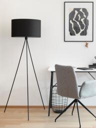 Tripod Floor Lamp Cella with Fabric Lampshade - thumbnail 2