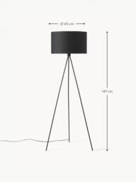 Tripod Floor Lamp Cella with Fabric Lampshade - thumbnail 7