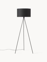 Tripod Floor Lamp Cella with Fabric Lampshade - thumbnail 1