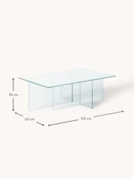 Glass Coffee Table Anouk, W 102 cm - thumbnail 8