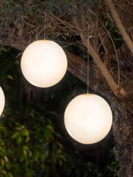 Portable Outdoor LED Pendant Light Pianeta with Remote Control, in various sizes - thumbnail 2