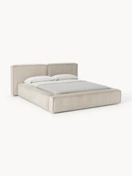 Upholstered Corduroy Bed Lennon