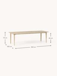 Oak Wood Dining Table Archie, in various sizes - thumbnail 6