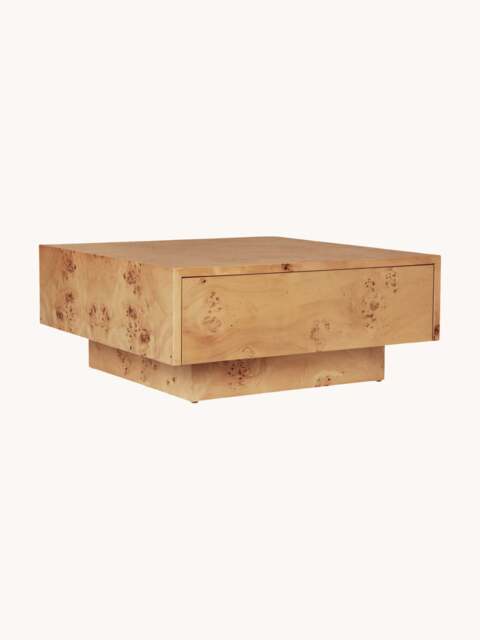 Wooden Coffee Table Burl - image 1