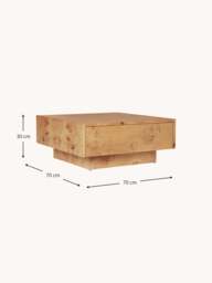 Wooden Coffee Table Burl - thumbnail 5