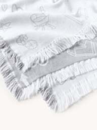 Westwing Crosby Studios, Reversible Cotton Throw Jouy - thumbnail 4