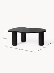 Oak Wood Coffee Table Didi in Organic Shape - thumbnail 9