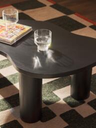 Oak Wood Coffee Table Didi in Organic Shape - thumbnail 8