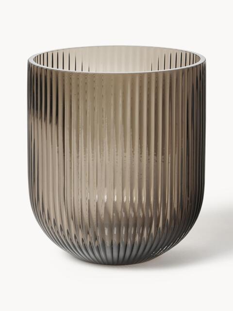 Glass Vase Simple Stripe, H 18 cm - image 1
