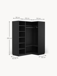 Modular Corner Wardrobe Leon, 165 cm Wide, in various sizes - thumbnail 9