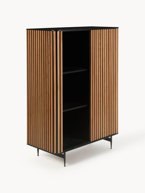 Highboard Linea with Sliding Door and Ribbed Front - image 1