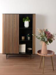 Highboard Linea with Sliding Door and Ribbed Front - thumbnail 2