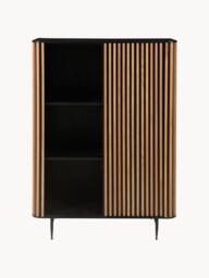 Highboard Linea with Sliding Door and Ribbed Front - thumbnail 3