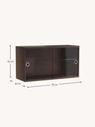 Display Cabinet String System with Sliding Glass Doors, W 78 x D 30 cm - thumbnail 2