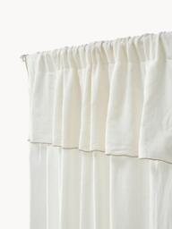Linen Light-Filtering Rod Pocket Curtains Eleonara, Set of 2, W 145 cm - thumbnail 3