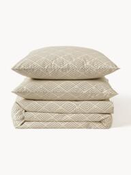 Cotton Duvet Cover Milano with Graphic Pattern - thumbnail 3