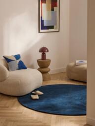 Round Hand-Tufted Wool Rug Mason - thumbnail 7