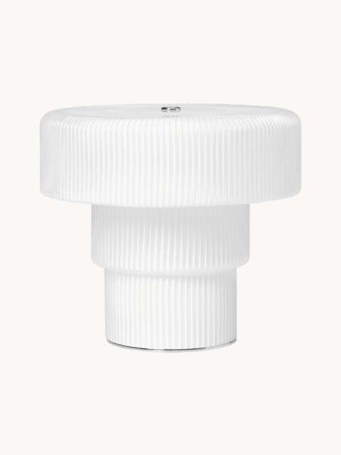 Mouth-Blown Portable LED Table Lamp Ripple, Dimmable, H 17 cm - image 1