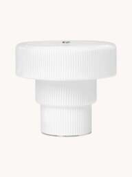 Mouth-Blown Portable LED Table Lamp Ripple, Dimmable, H 17 cm