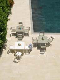 Stackable Garden Chairs Star with Armrests, Set of 2 - thumbnail 2