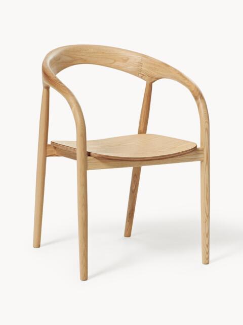 Ash Wood Dining Chair Camille with Armrests - image 1