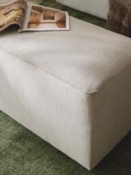 Corduroy Ottoman Melva, W 99 x D 42 cm - thumbnail 8