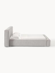 Upholstered Bouclé Bed Lennon with Storage Space - thumbnail 5