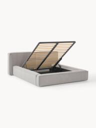 Upholstered Bouclé Bed Lennon with Storage Space - thumbnail 3