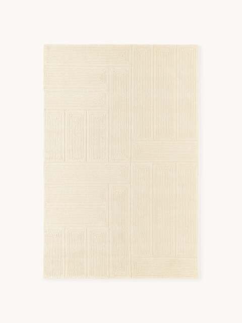 High-Low Wool Rug Alexia, Hand-Tufted - image 1