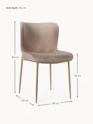 Upholstered Velvet Chair Tess - thumbnail 9