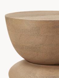 Round Mango Wood Side Table Benno - thumbnail 4