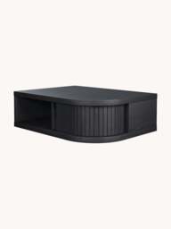 Wooden Wall-Mounted Bedside Table Farsta Tambour with Drawer - thumbnail 2