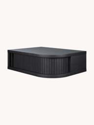 Wooden Wall-Mounted Bedside Table Farsta Tambour with Drawer