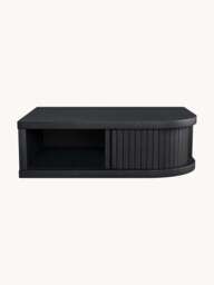 Wooden Wall-Mounted Bedside Table Farsta Tambour with Drawer - thumbnail 3