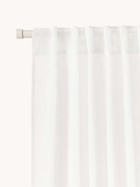 Light-Filtering Curtains Ibiza with Hidden Tab Top, Set of 2, W 135 cm - image 1