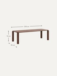 Oak Wood Dining Table Atlas, Various Sizes - thumbnail 2