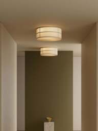 Handmade Linen Ceiling Lamp Hashira - thumbnail 5