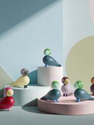 Hand-Painted Decorative Object Birds - thumbnail 2