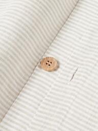 Washed Linen Duvet Cover Rinna with Fine Stripes - thumbnail 4