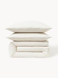 Washed Linen Duvet Cover Rinna with Fine Stripes - thumbnail 3