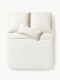 Washed Linen Duvet Cover Rinna with Fine Stripes - thumbnail 2