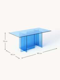 Glass Dining Table Anouk, 180 X 90 cm - thumbnail 8