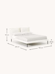 Upholstered Teddy Bouclé Bed Amelia - thumbnail 8